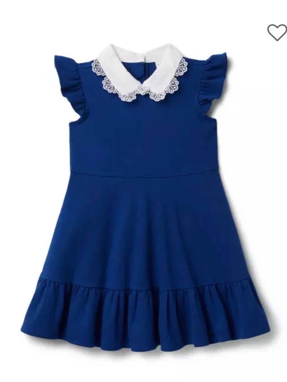 Janie and Jack Scalloped Collar Ponte Dress